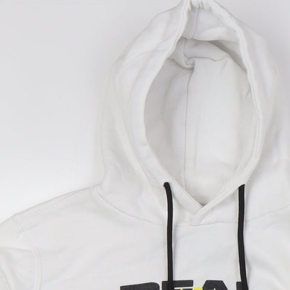 Bershka Womens White Cotton Pullover Sweatshirt Size XS - Real Dream