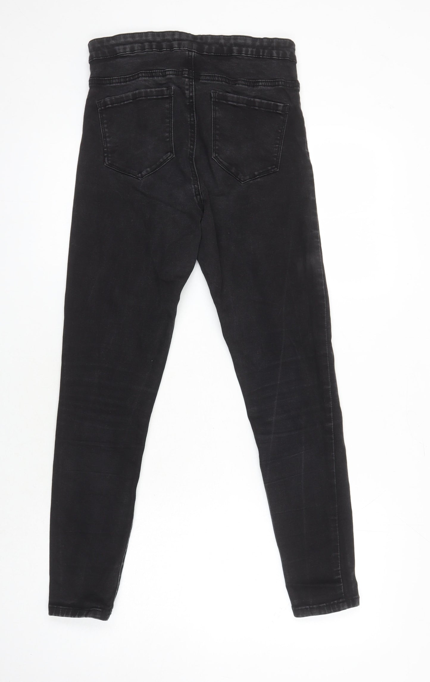 Denim Co Womens Black Cotton Jegging Jeans Size 14 L25 in Regular