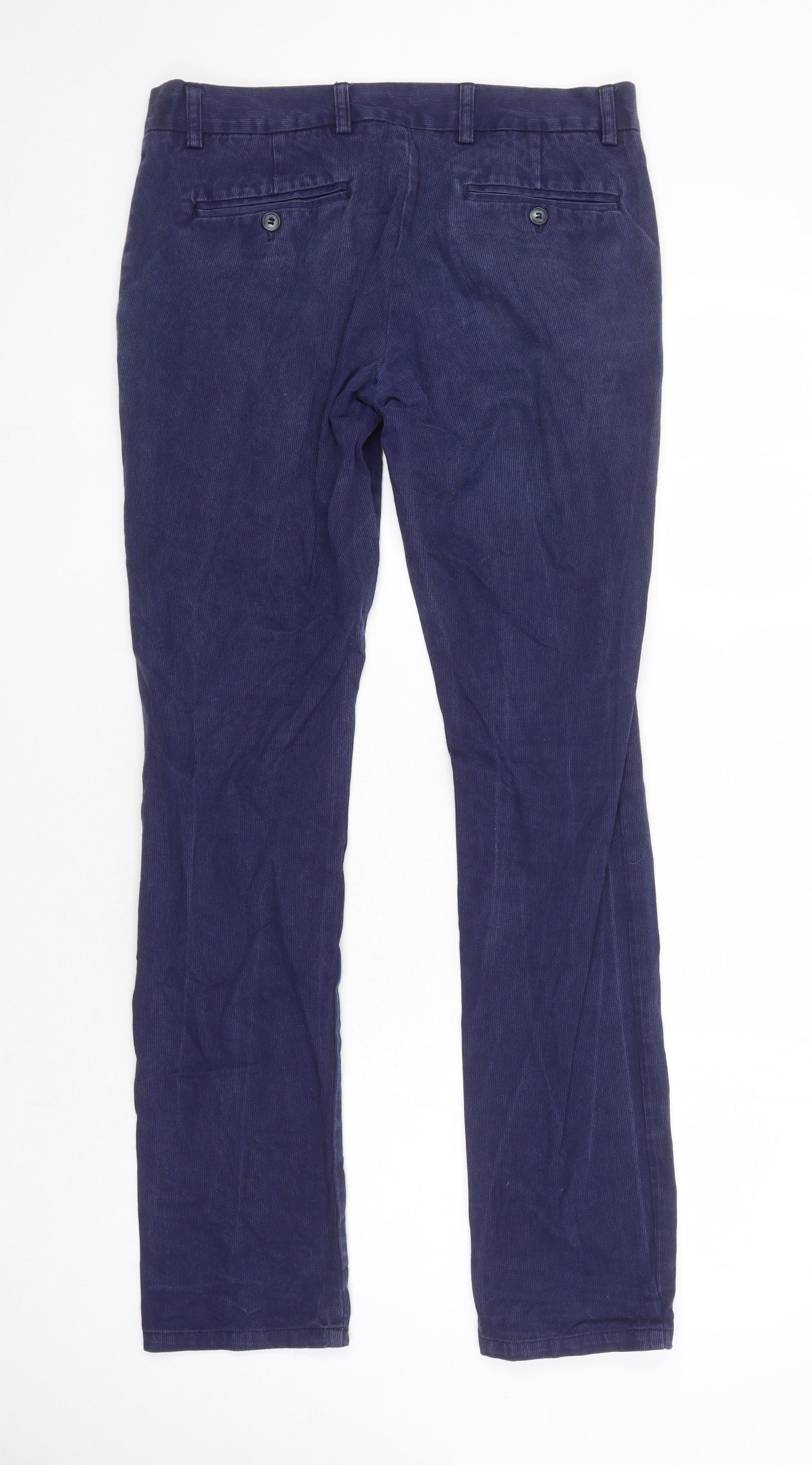 Aqua Womens Blue Cotton Straight Jeans Size 30 in L30 in Regular