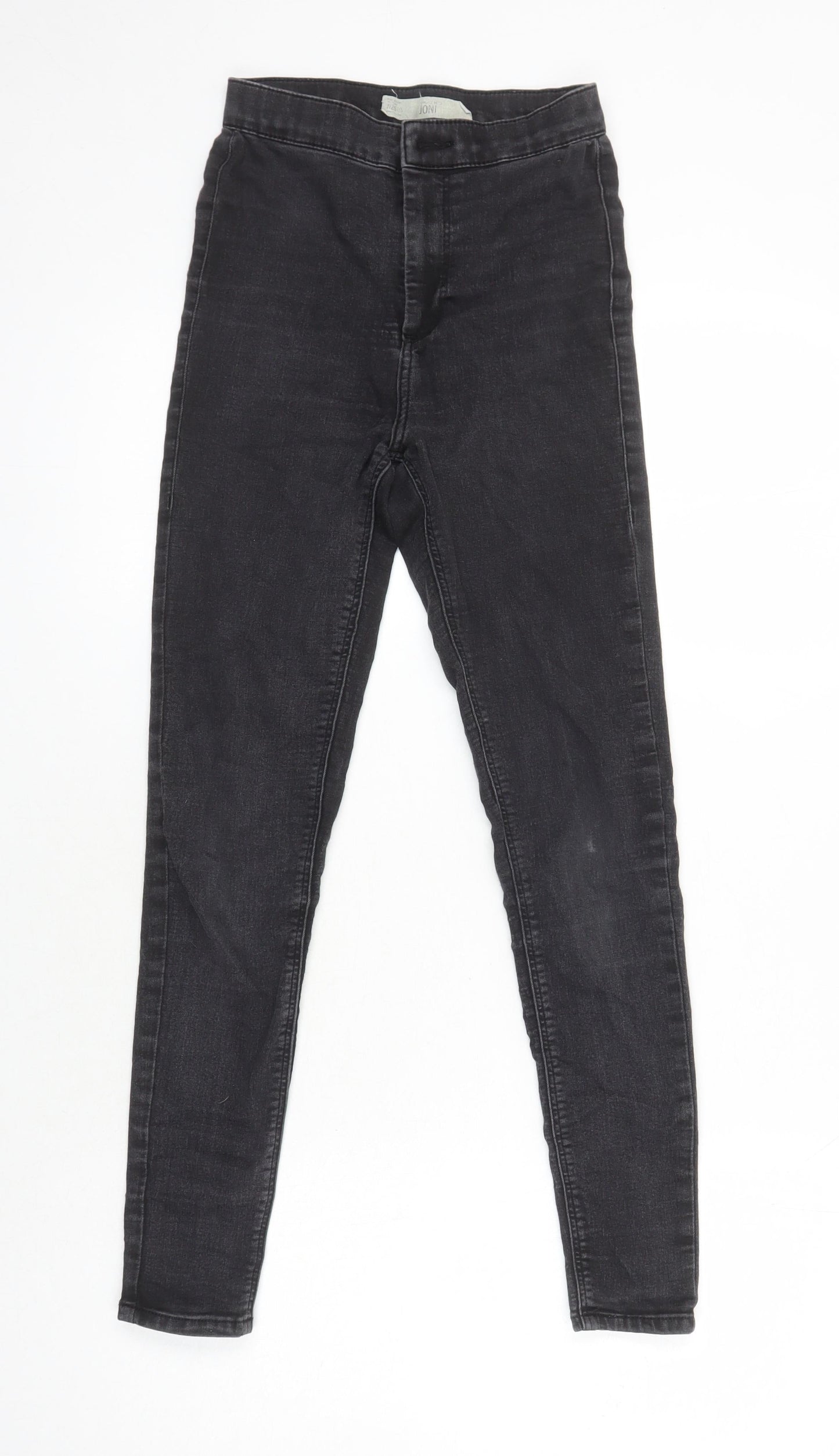 Topshop Womens Black Cotton Jegging Jeans Size 26 in L25 in Slim