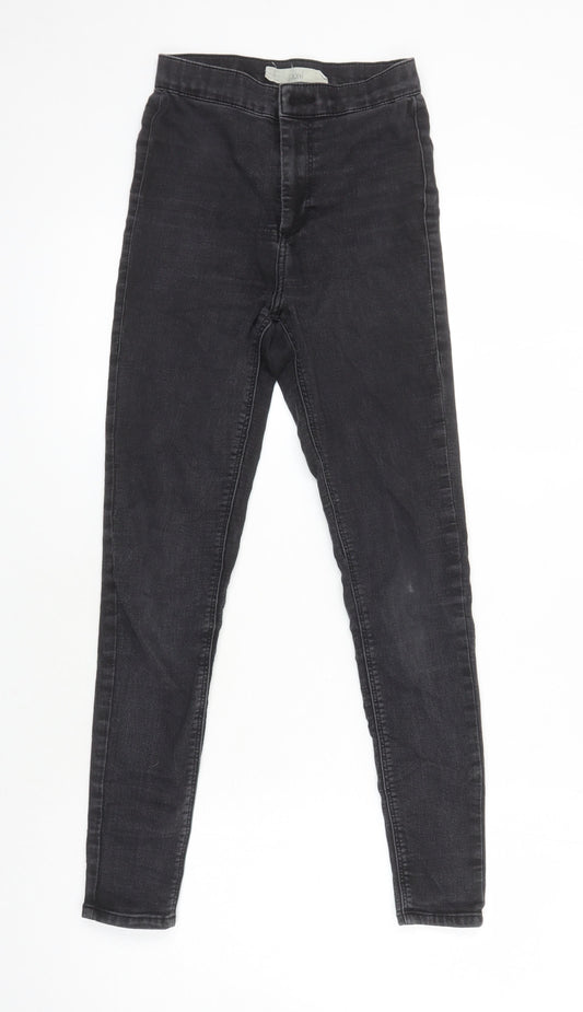 Topshop Womens Black Cotton Jegging Jeans Size 26 in L25 in Slim