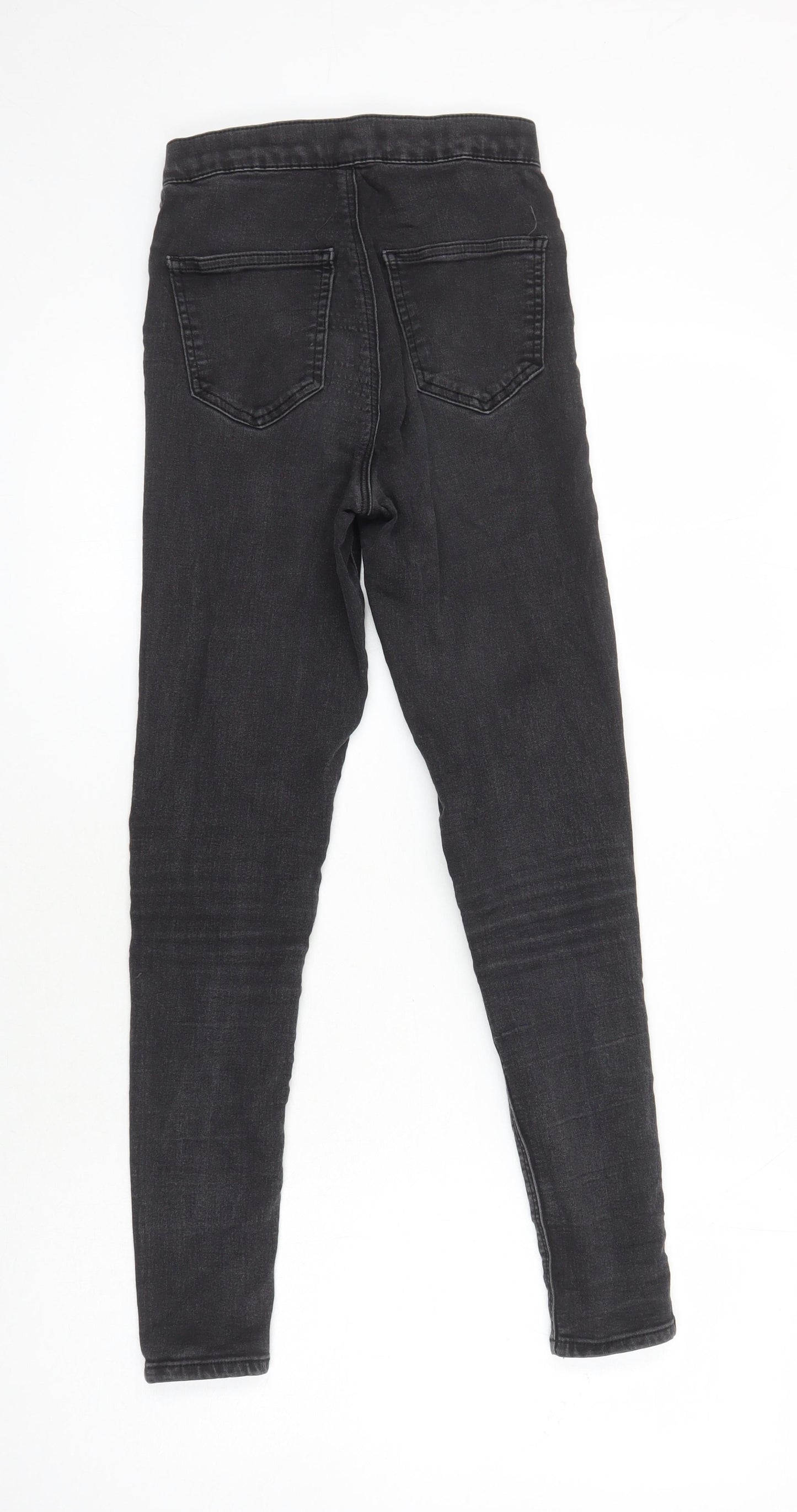 Topshop Womens Black Cotton Jegging Jeans Size 26 in L25 in Slim
