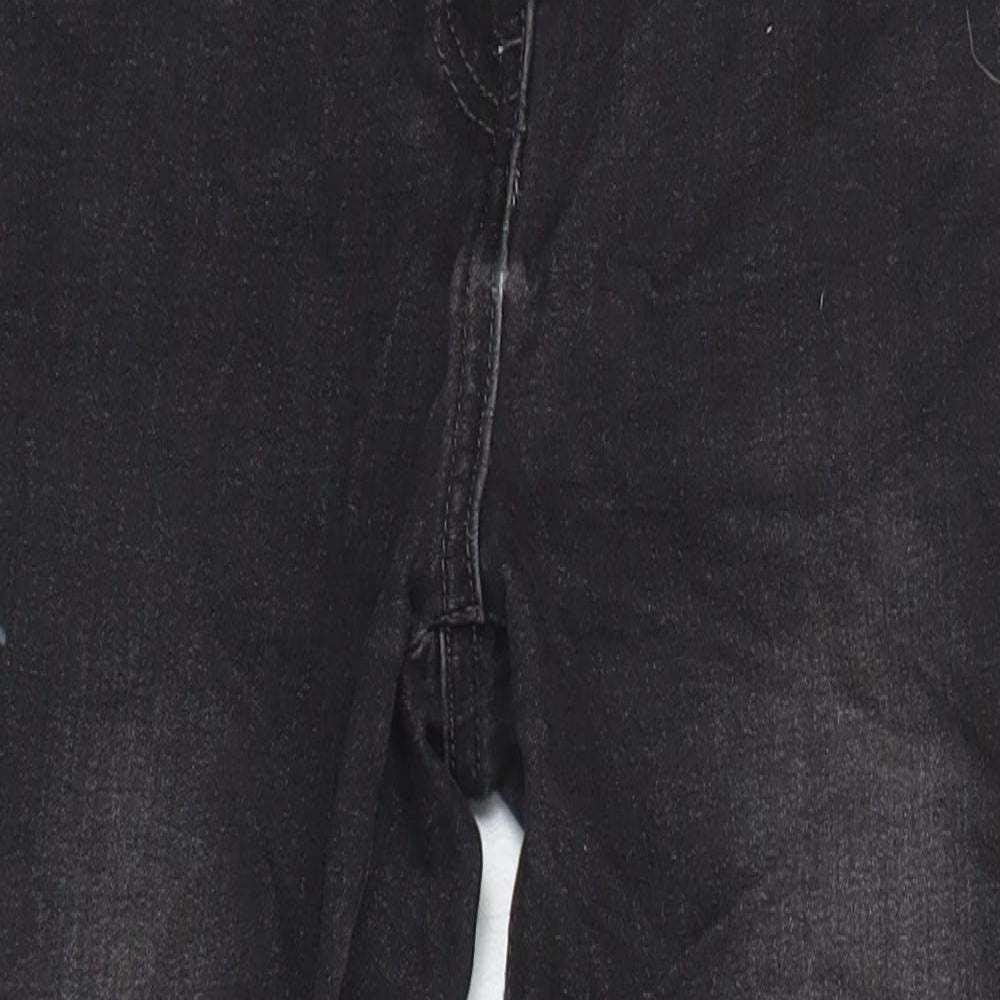 NEXT Womens Black Cotton Skinny Jeans Size 12 L23 in Slim