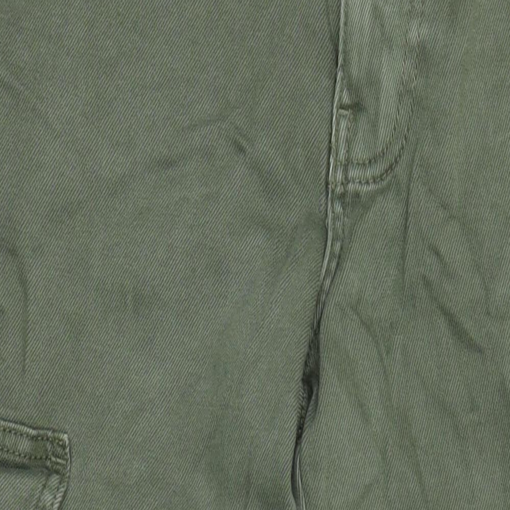 Denim Co Womens Green Cotton Tapered Jeans Size 32 in L29 in Regular - cargo