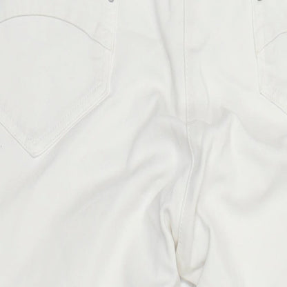 ZERRES Womens Ivory Cotton Skinny Jeans Size 16 L23 in Regular