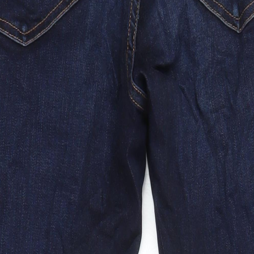 Topshop Womens Black Cotton Skinny Jeans Size 28 in L27 in Regular