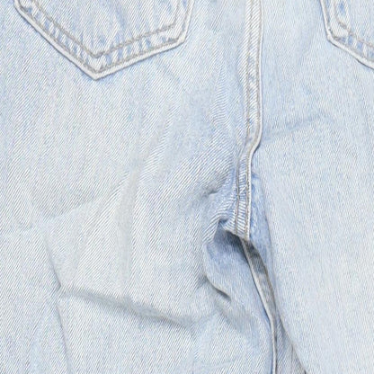 George Womens Blue Cotton Mom Jeans Size 8 L29 in Regular