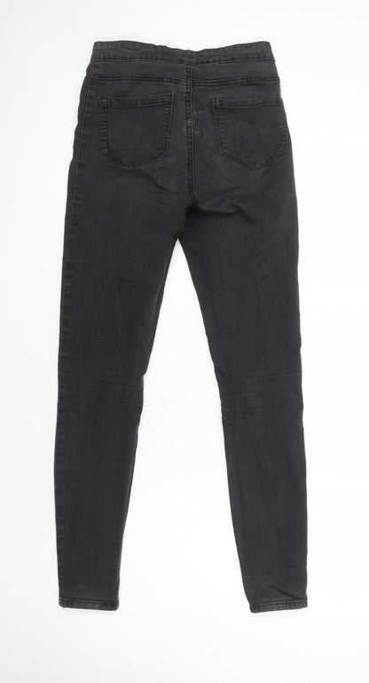 Denim Co Womens Black Cotton Jegging Jeans Size 8 L28.5 in Regular