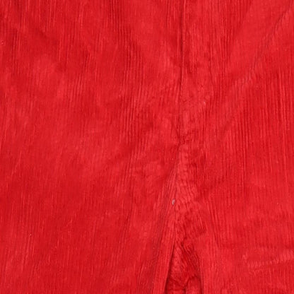 Monkl Womens Red Cotton Skinny Jeans Size 10 L26.5 in Regular - Corduroy