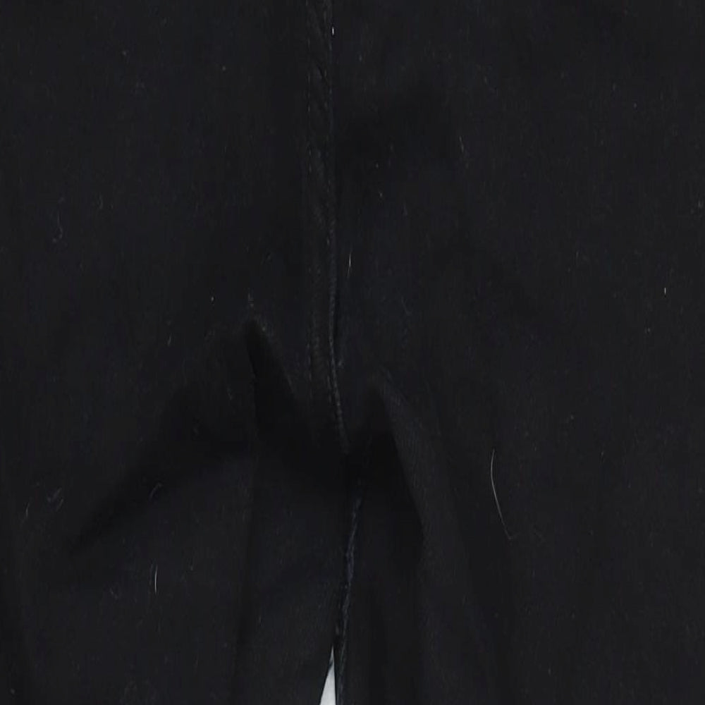 New Look Womens Black Cotton Skinny Jeans Size 14 L26 in Regular