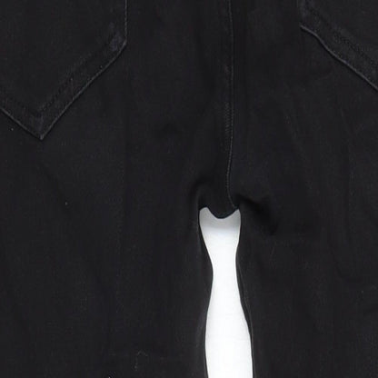 Denim Co Womens Black Herringbone Cotton Mom Jeans Size 34 in L28 in Regular