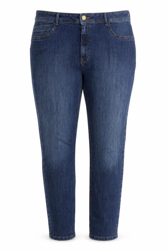 Harris Womens Blue Cotton Straight Jeans Size 18 L27 in Regular