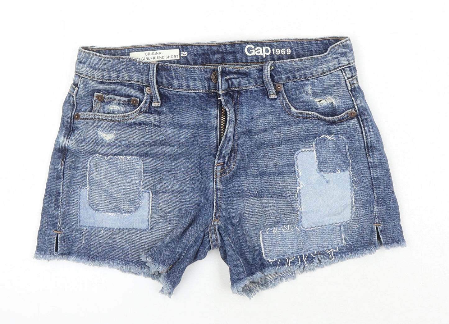 Gap Womens Blue 100% Cotton Boyfriend Shorts Size 25 in Regular