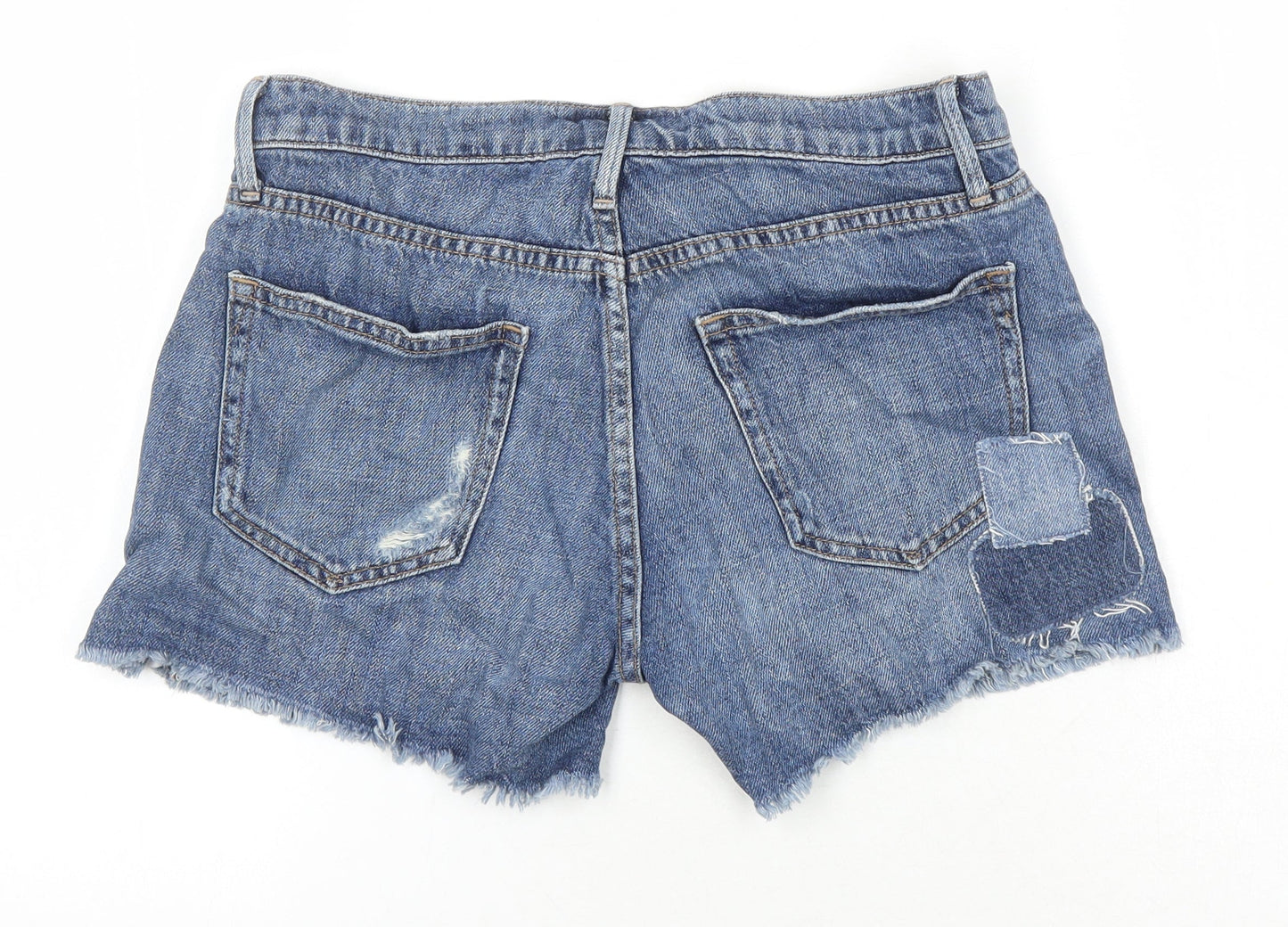Gap Womens Blue 100% Cotton Boyfriend Shorts Size 25 in Regular