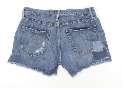 Gap Womens Blue 100% Cotton Boyfriend Shorts Size 25 in Regular