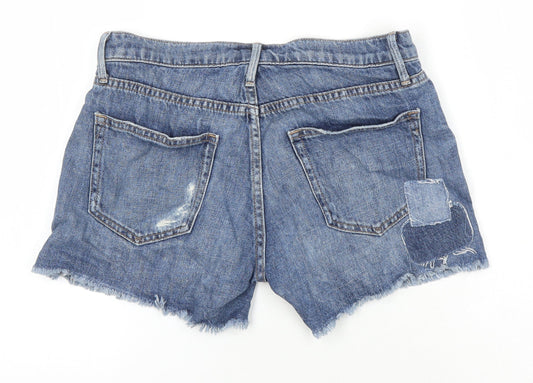 Gap Womens Blue 100% Cotton Boyfriend Shorts Size 25 in Regular