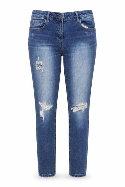 Womens UK Size 10 Matalan Regular Fit Skinny Blue Jeans