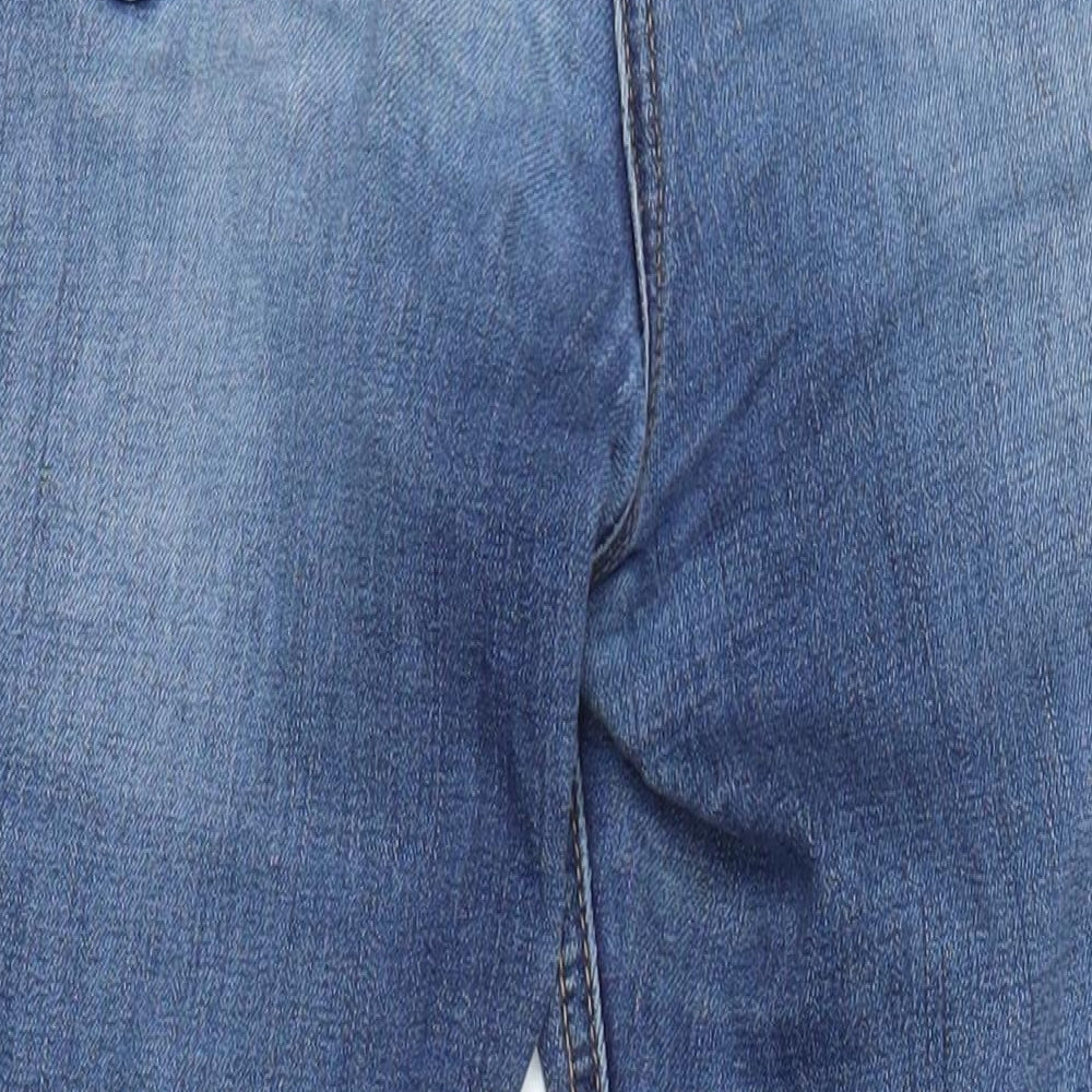 Matalan Womens Blue Cotton Skinny Jeans Size 10 L27.5 in Regular