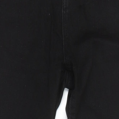 Pull&Bear Womens Black Cotton Skinny Jeans Size 10 L26.5 in Regular