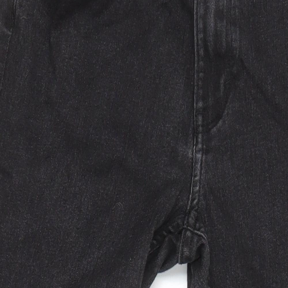 H&M Girls Black 100% Cotton Skinny Jeans Size 13-14 Years L26 in Regular - Elasticated Waist