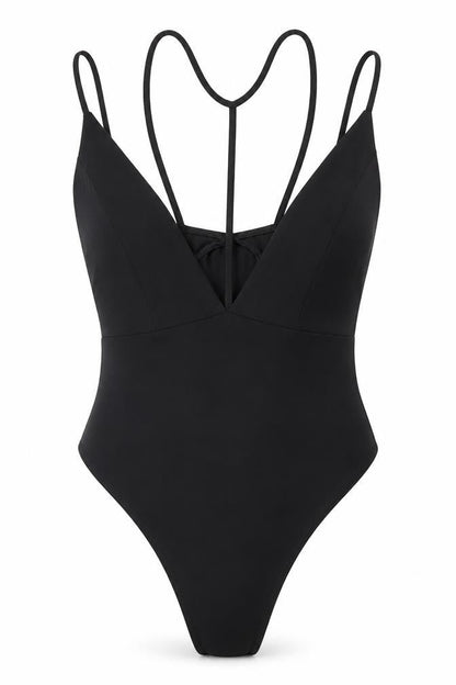 Womens UK Size 10 Missguided One-Piece Black Bodysuit