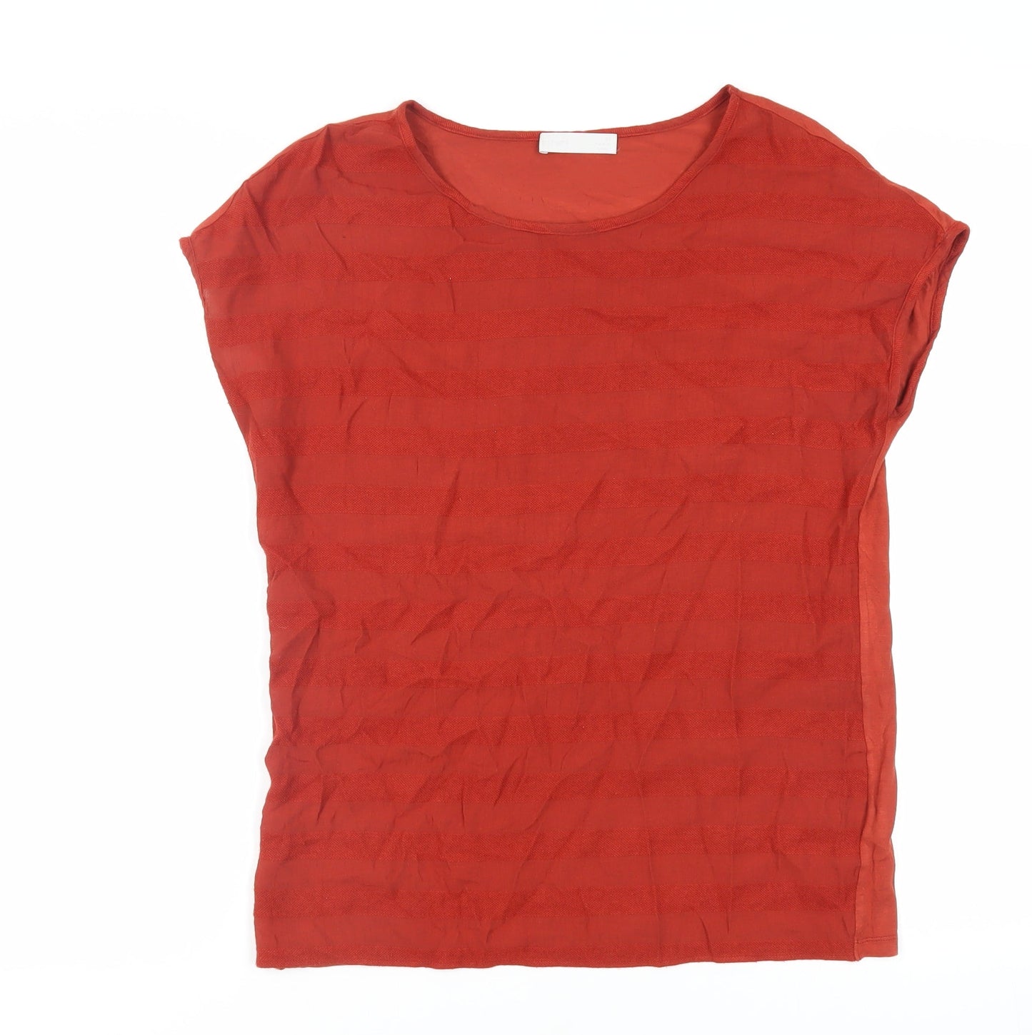 Womens UK Size 10 Per Una Red Basic T-Shirt