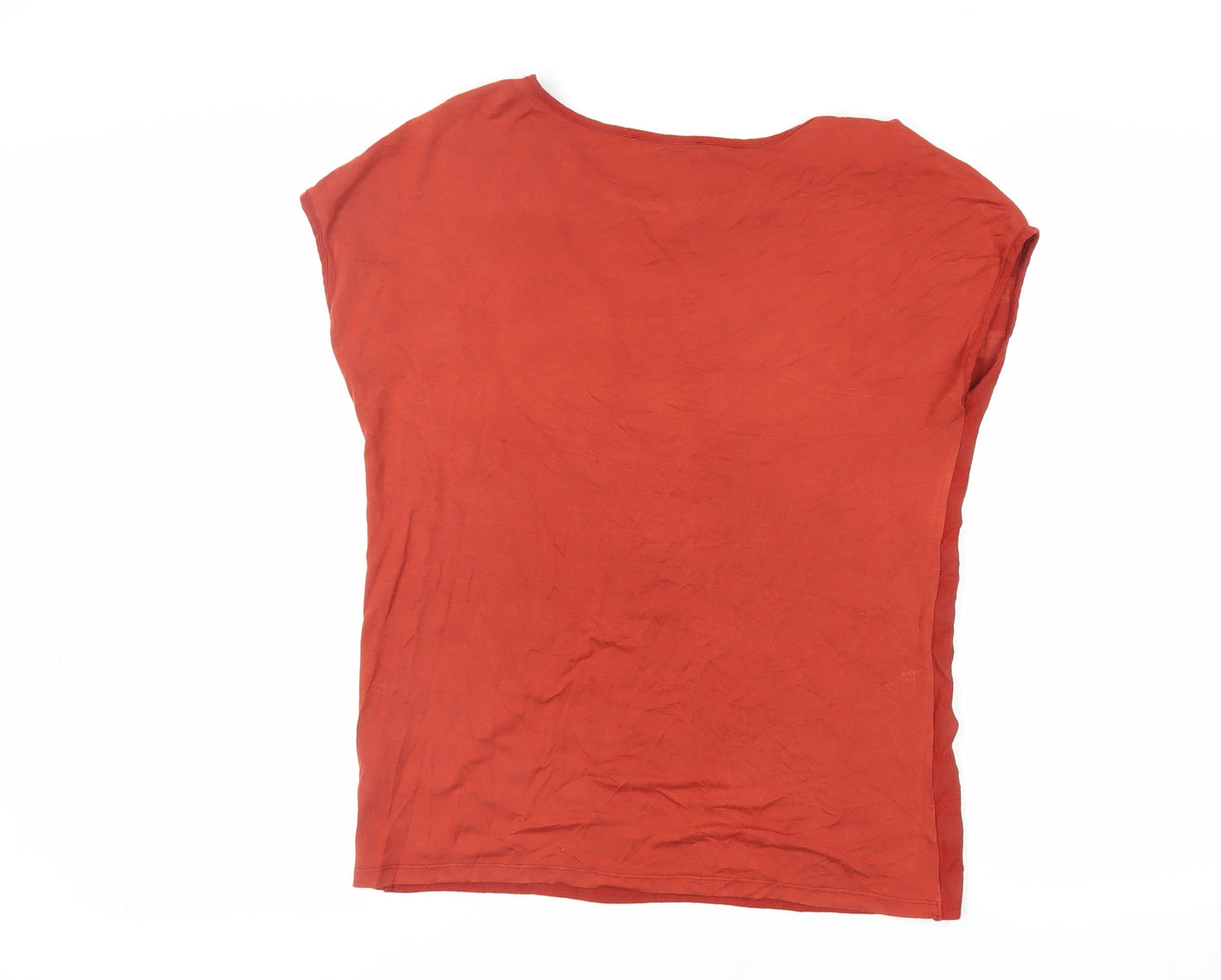 Womens UK Size 10 Per Una Red Basic T-Shirt