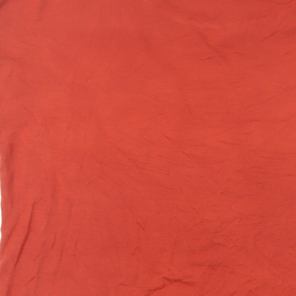 Womens UK Size 10 Per Una Red Basic T-Shirt