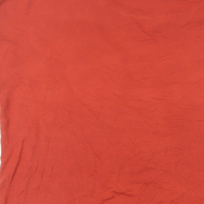 Womens UK Size 10 Per Una Red Basic T-Shirt