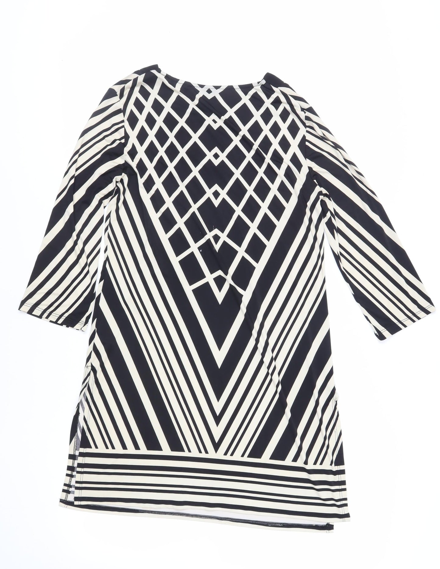 Womens UK Size S Wallis Black Tunic Blouse