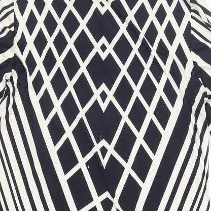 Womens UK Size S Wallis Black Tunic Blouse