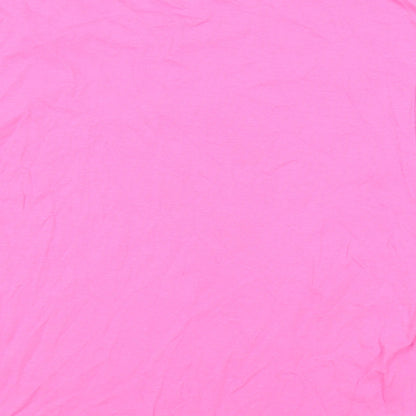 Levi's Womens Pink Cotton Basic T-Shirt Size S Crew Neck - Logo