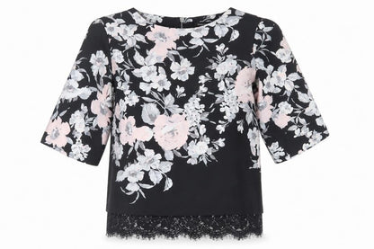 Womens UK Size 10 Dorothy Perkins Black Basic Blouse