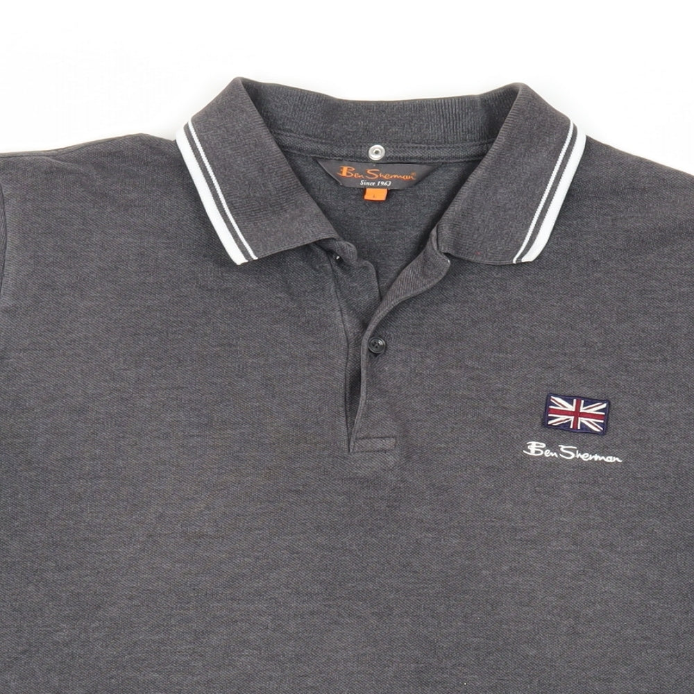 Ben Sherman Grey Polo shirt, size L.
