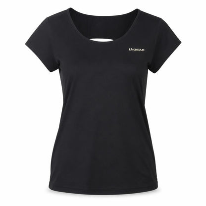 Womens UK Size S LA Gear Black  T-Shirt