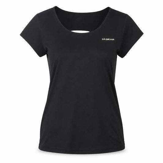Womens UK Size S LA Gear Black  T-Shirt