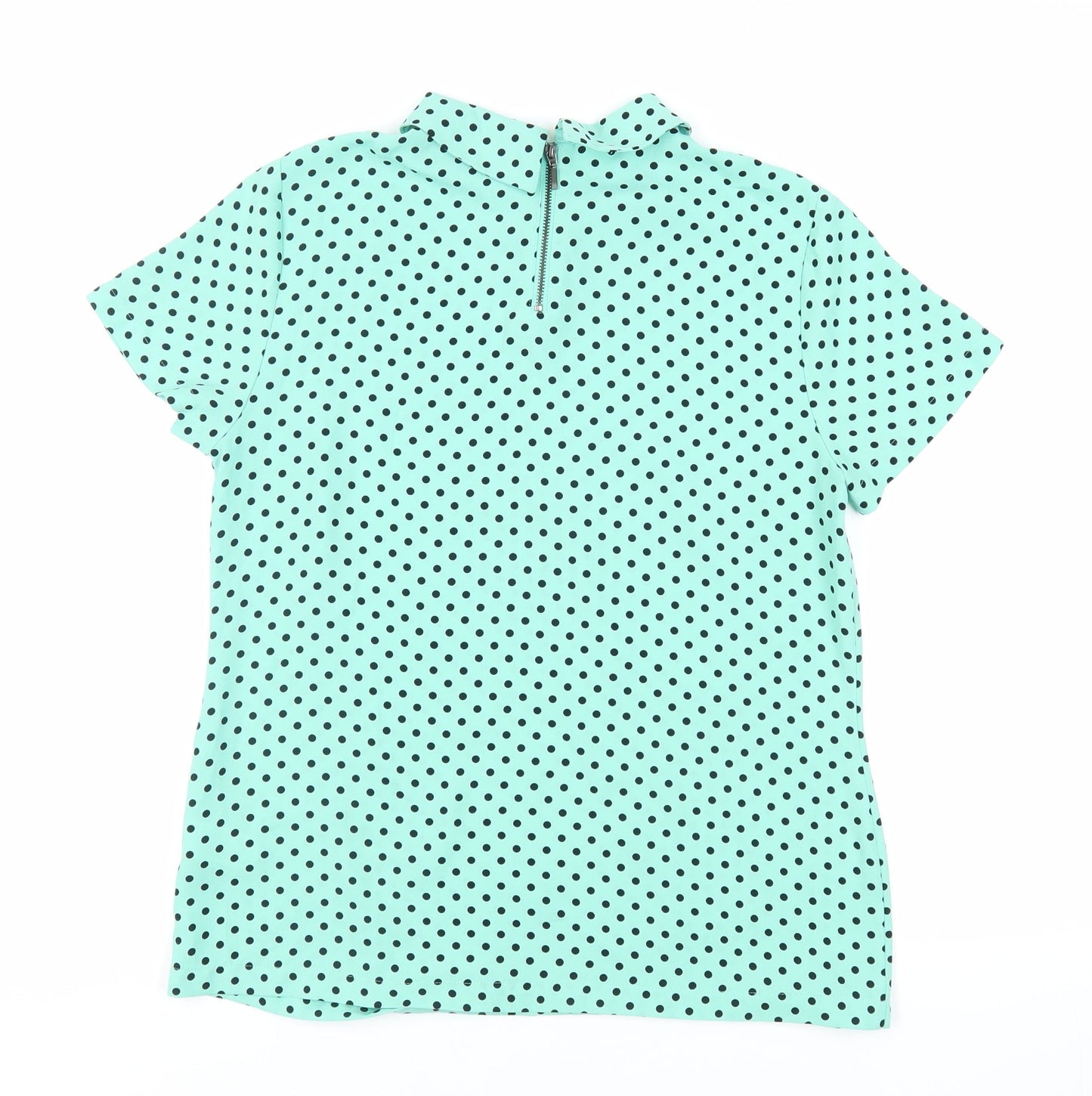 Womens UK Size 10 Marks and Spencer Green Basic Blouse