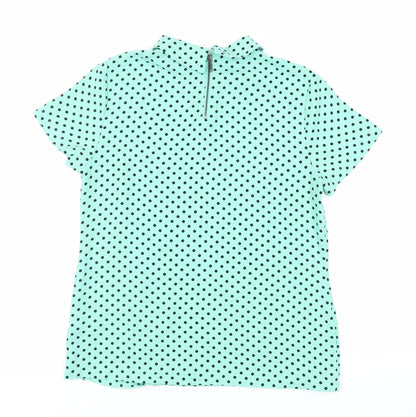 Womens UK Size 10 Marks and Spencer Green Basic Blouse
