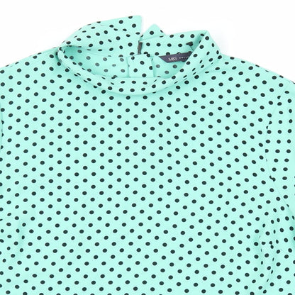 Womens UK Size 10 Marks and Spencer Green Basic Blouse