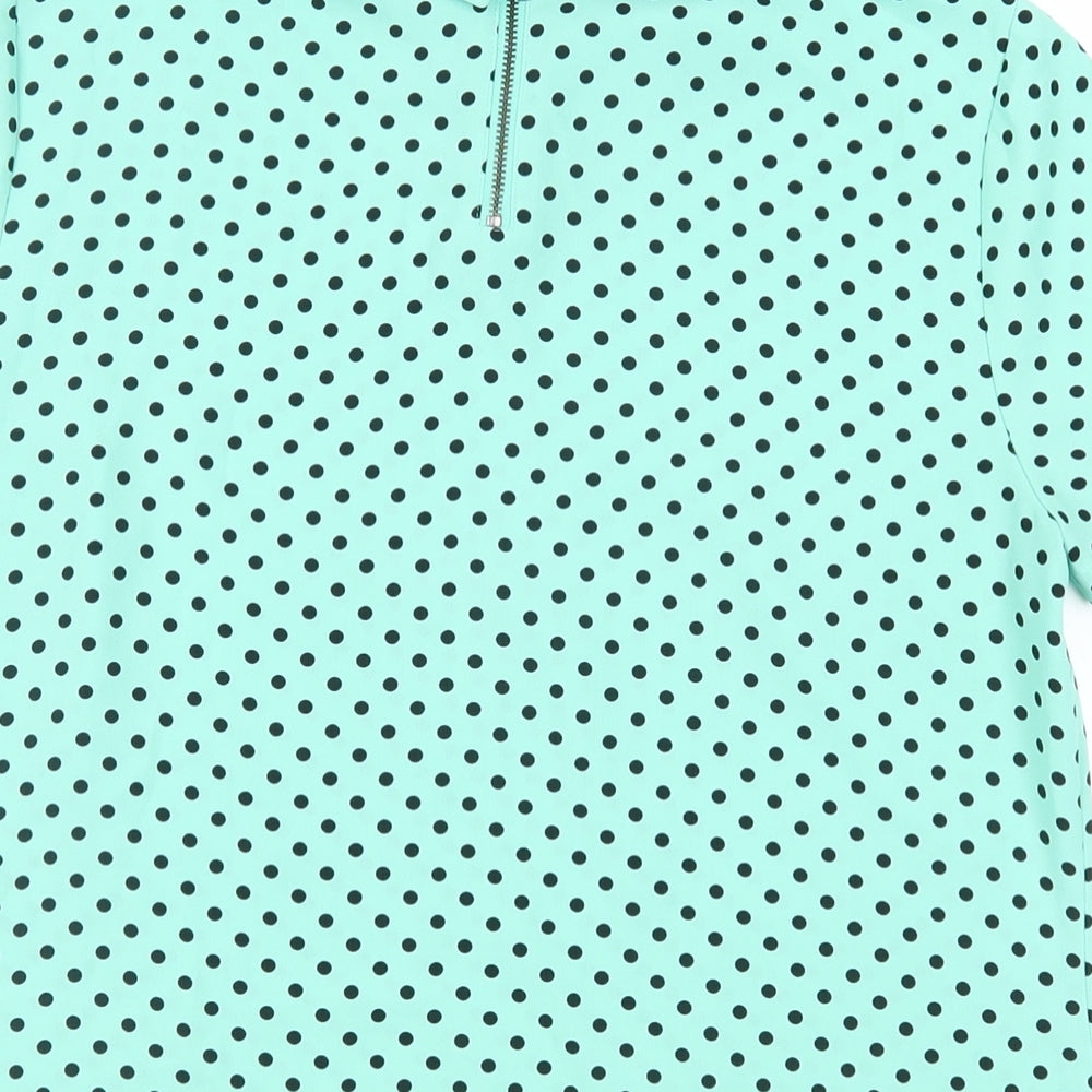 Womens UK Size 10 Marks and Spencer Green Basic Blouse