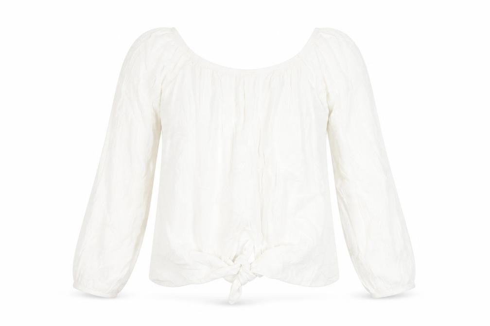 Womens UK Size 10 Miss Selfridge White Basic Blouse