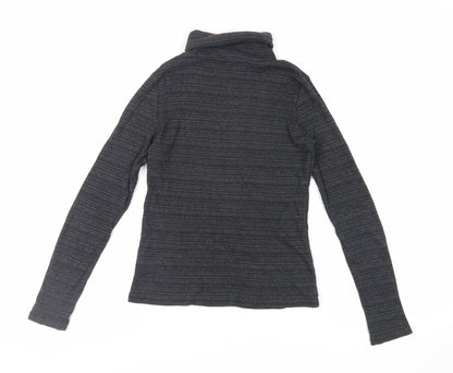 Womens UK Size 12 New Look Grey Basic T-Shirt