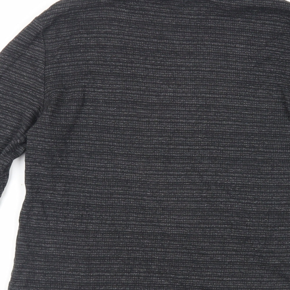 Womens UK Size 12 New Look Grey Basic T-Shirt