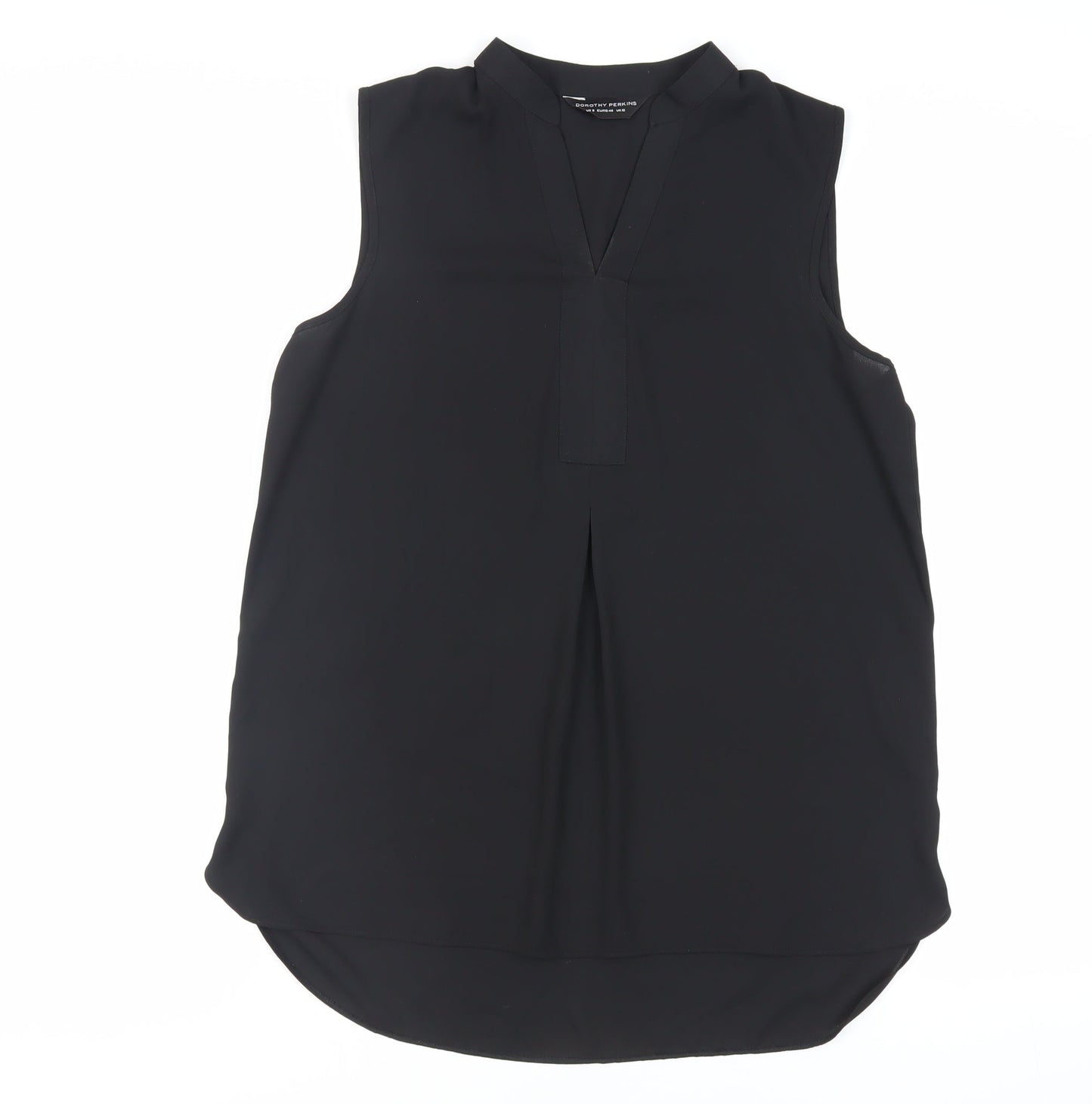 Womens UK Size 12 Dorothy Perkins Black Basic Blouse