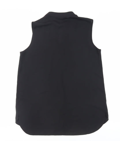 Womens UK Size 12 Dorothy Perkins Black Basic Blouse