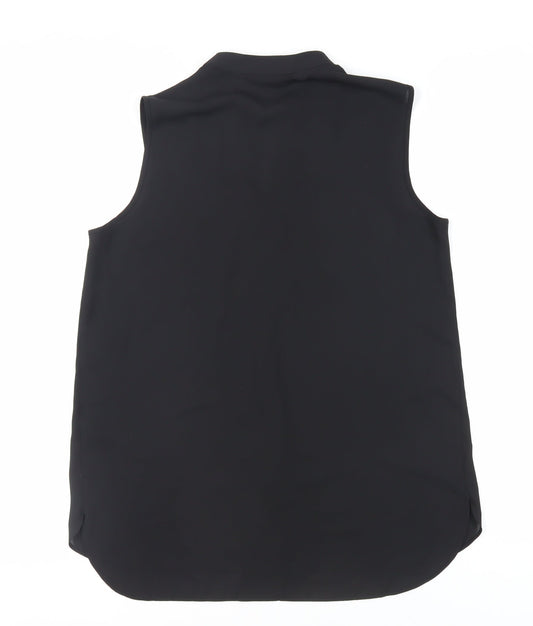 Womens UK Size 12 Dorothy Perkins Black Basic Blouse