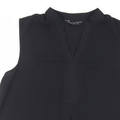 Womens UK Size 12 Dorothy Perkins Black Basic Blouse