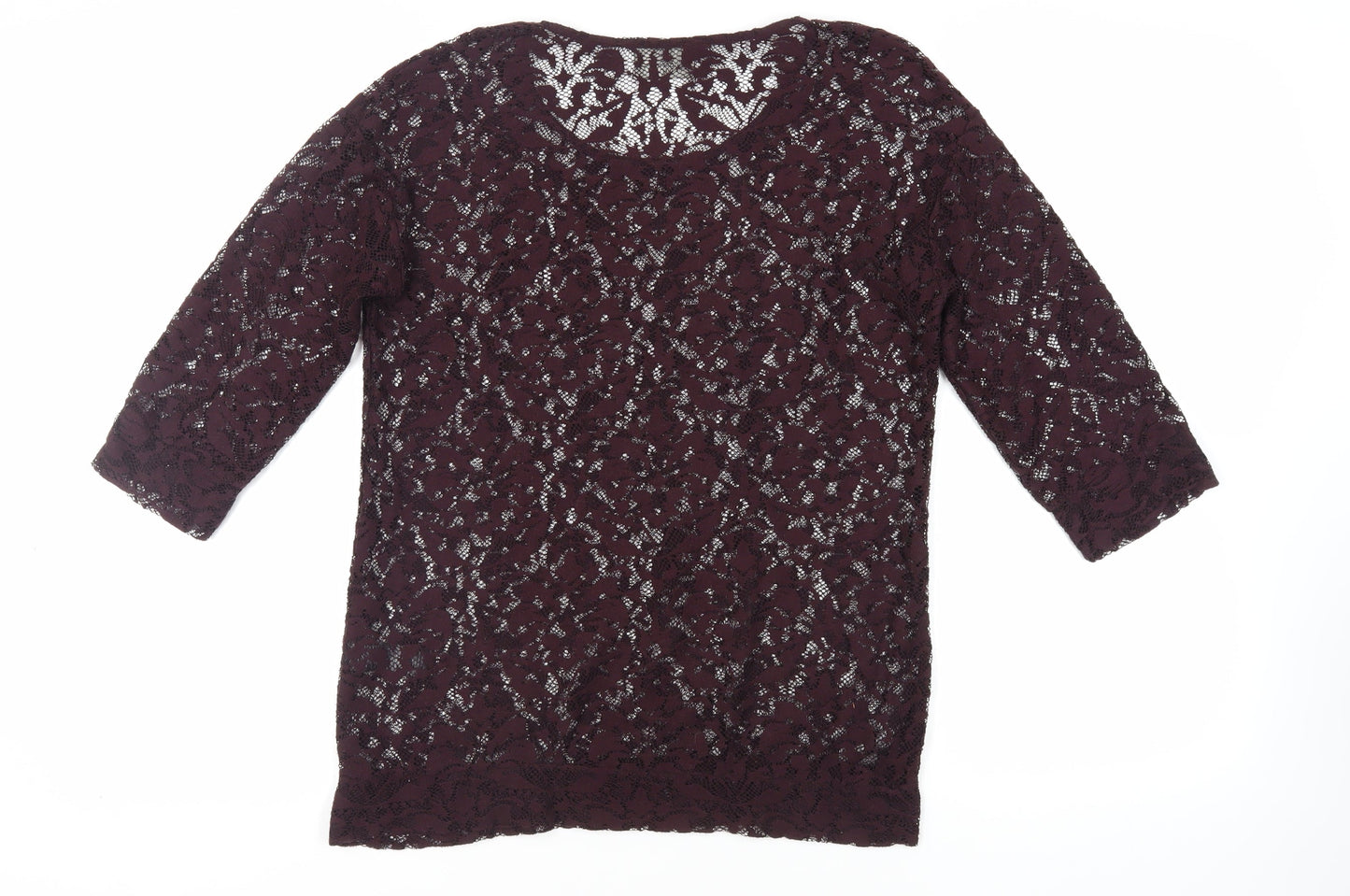 Womens UK Size 10 NEXT Purple Basic Blouse