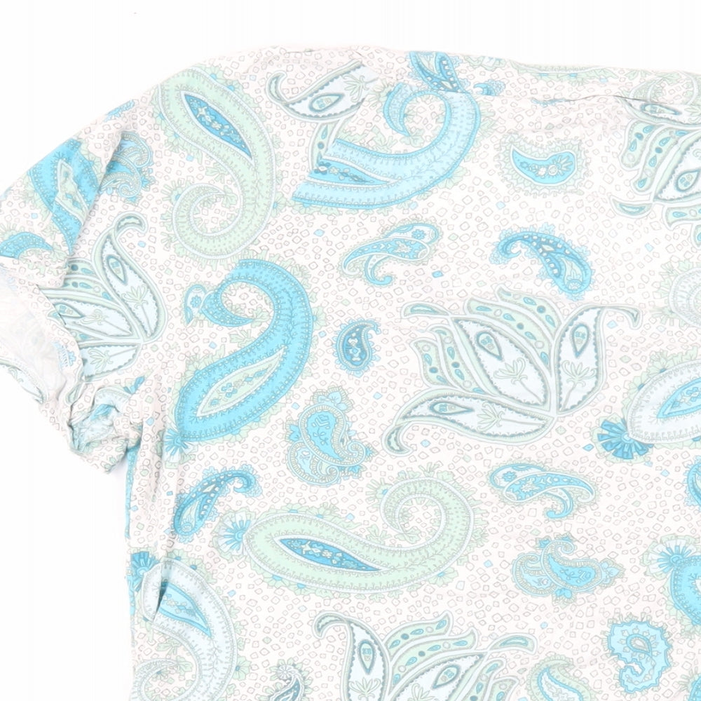 Womens UK Size 14 Marks and Spencer Blue Basic T-Shirt