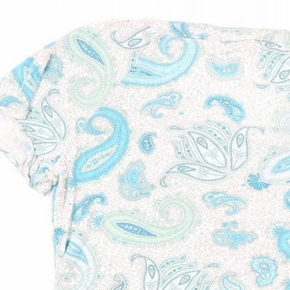 Womens UK Size 14 Marks and Spencer Blue Basic T-Shirt